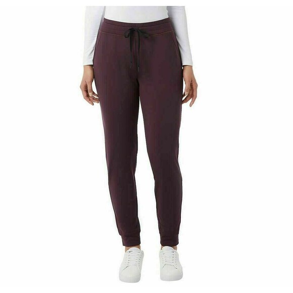 32 Degrees Women's Tech Fleece Jogger Sweatpants, Boysenberry SMALL - Picture 1 of 2